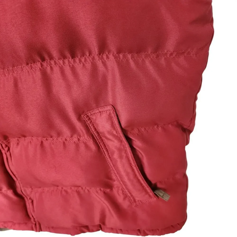 Weatherproof XL Men's Puffer Vest Red Full Zip Lightweight Sleeveless Jacket